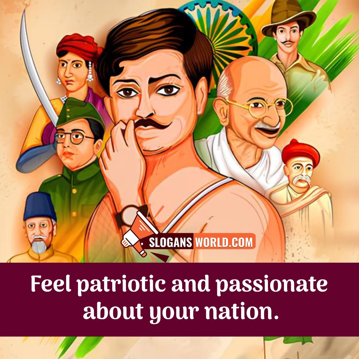 Slogan On Freedom Fighters Of India
