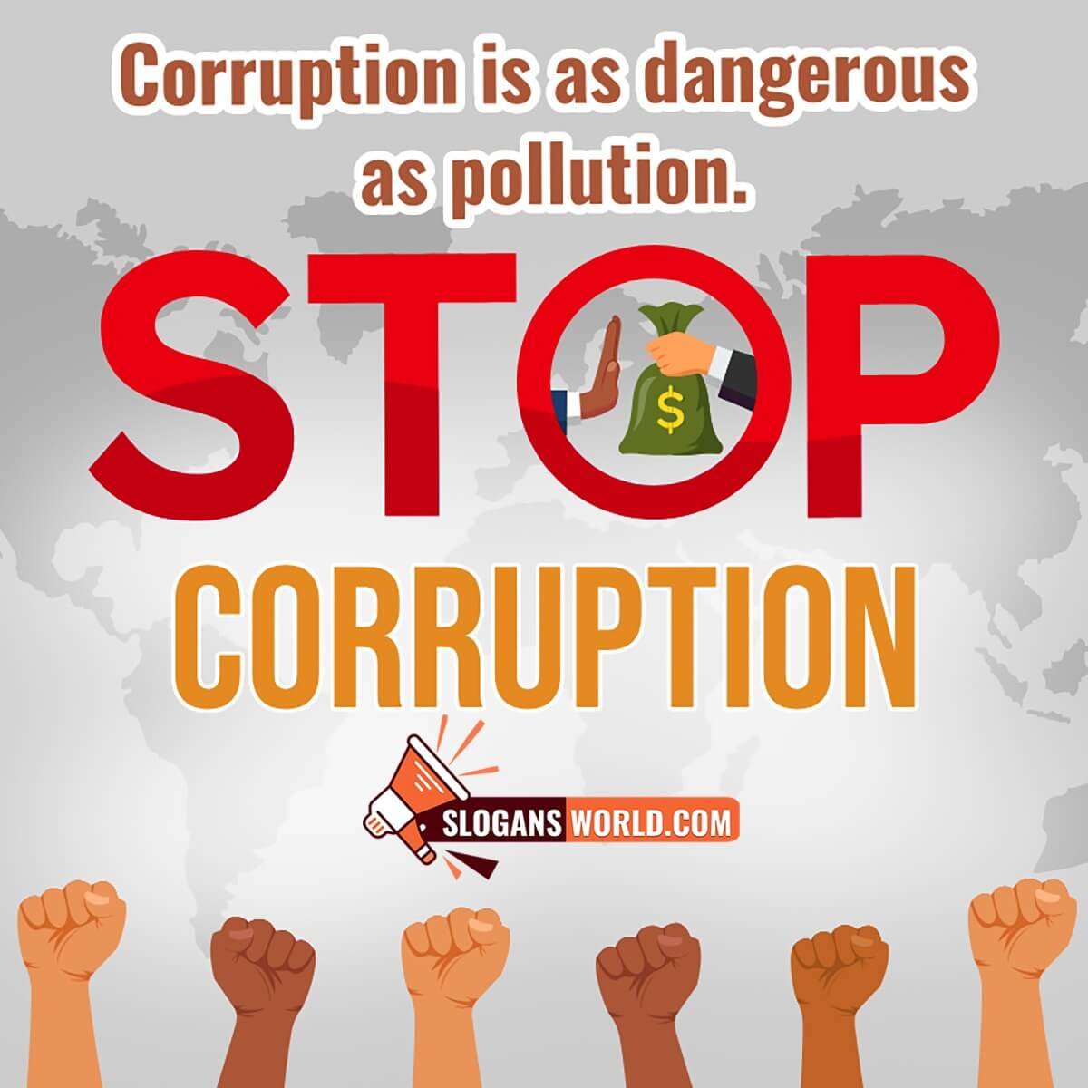 Anti Corruption Logans