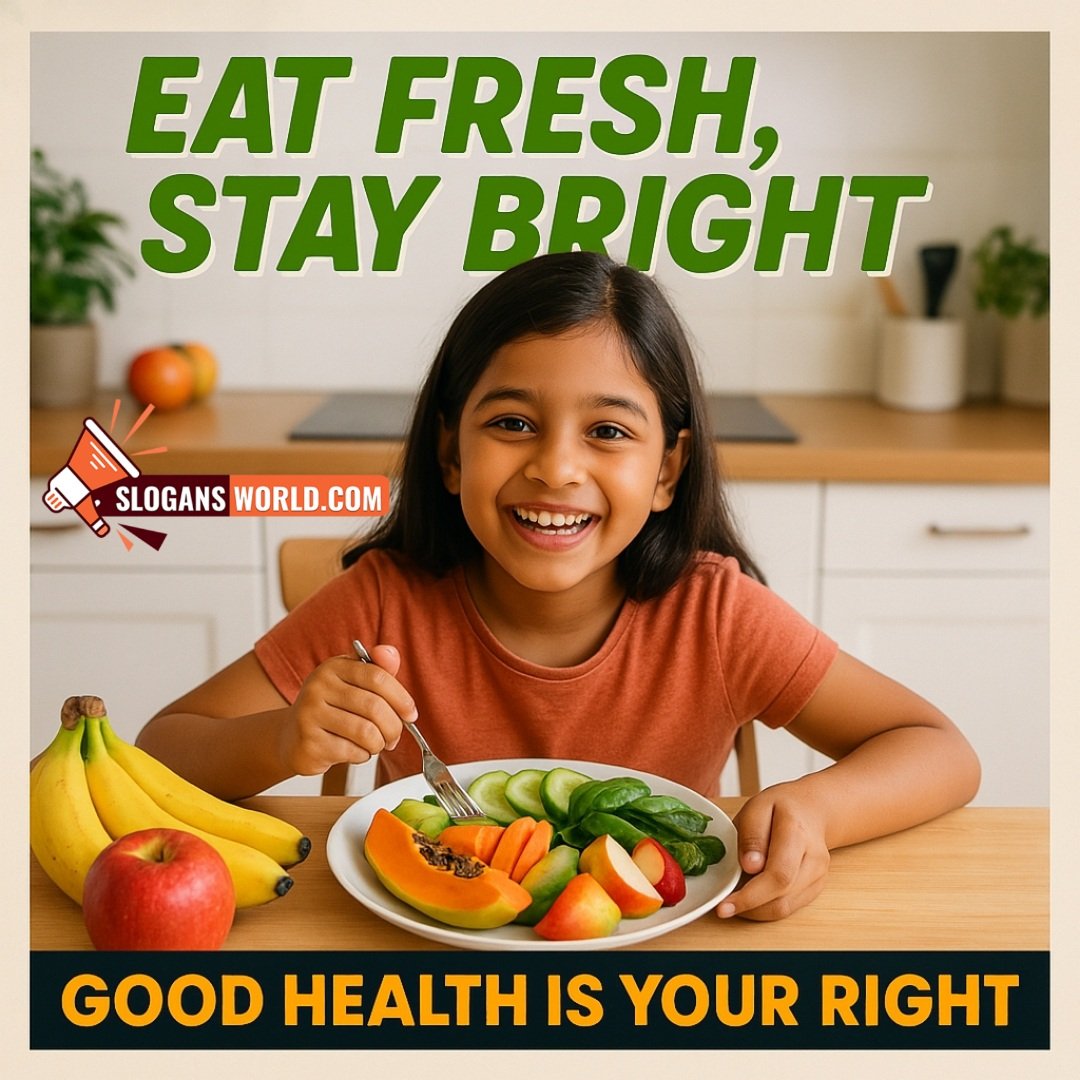 Good Health Is Your Right Best Slogan Photo