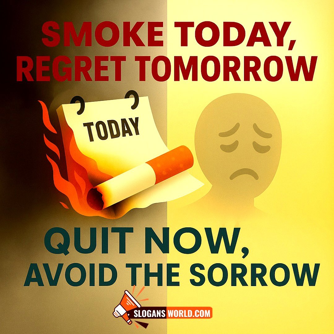 World No Tobacco Day Nice Slogan Image