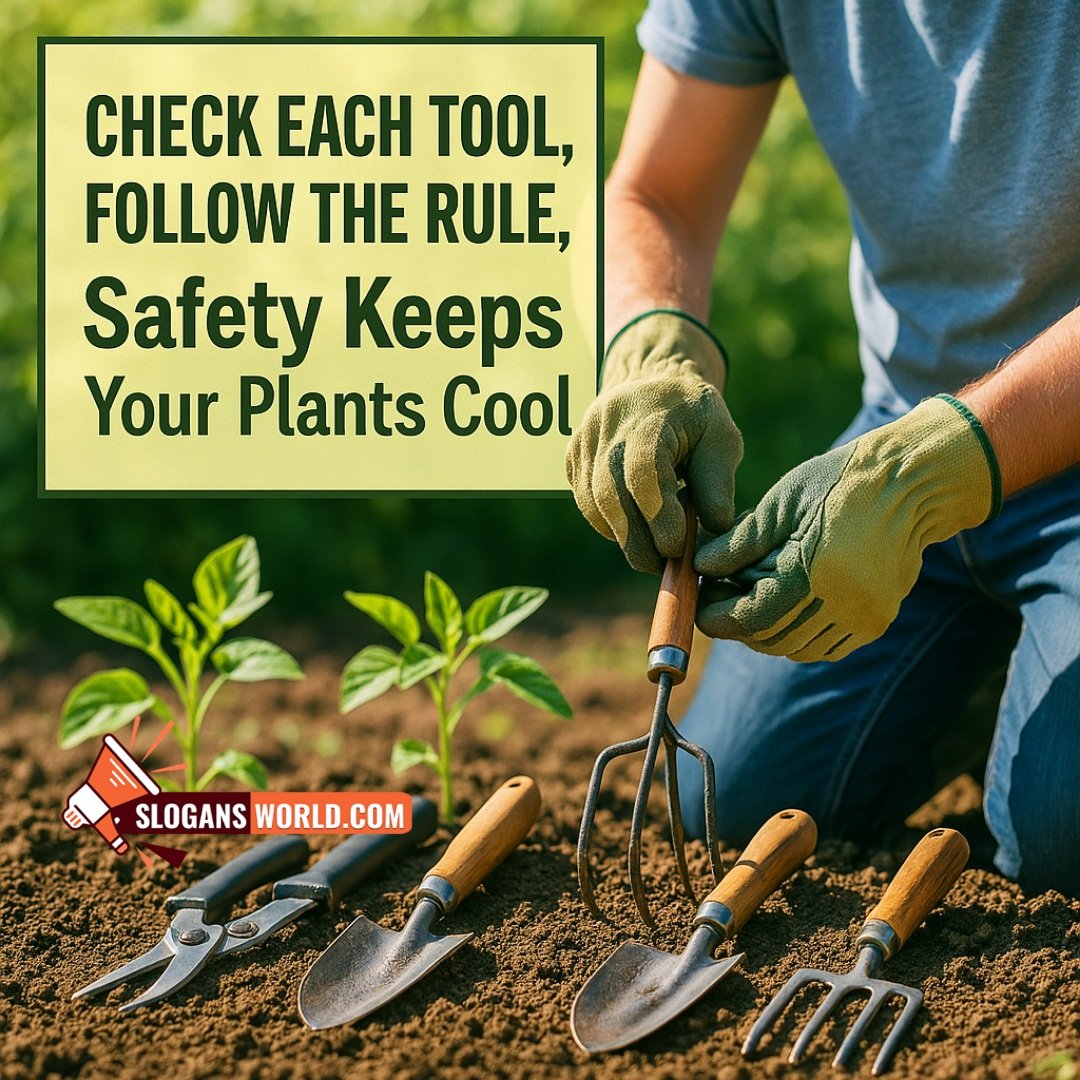Check Each Tool, Follow The Rule Wonderful Plant Safety Slogans Pic