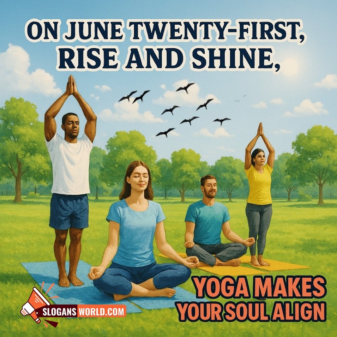 Inspirational Yoga Day Slogans