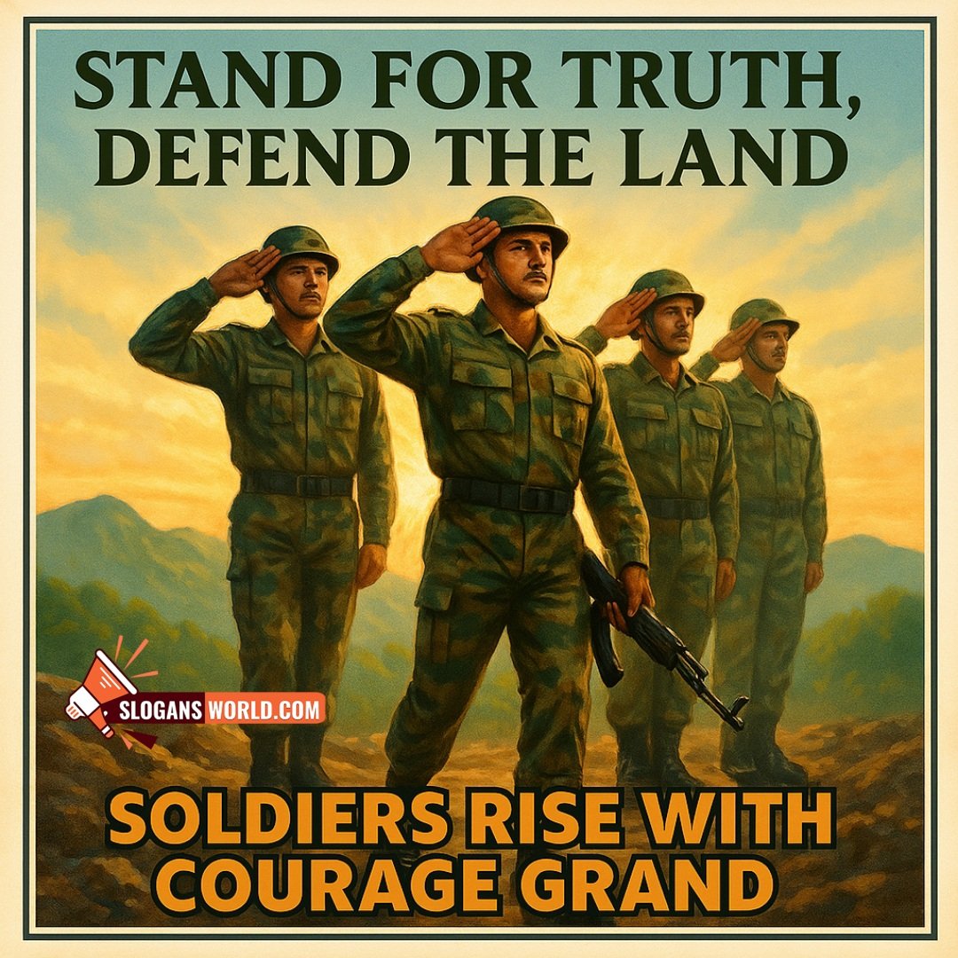 Patriotic Slogans For Soldiers