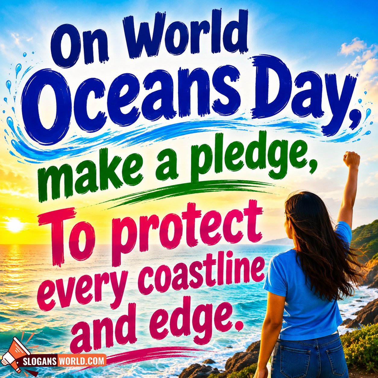 On World Ocean Day Best Slogan Pic