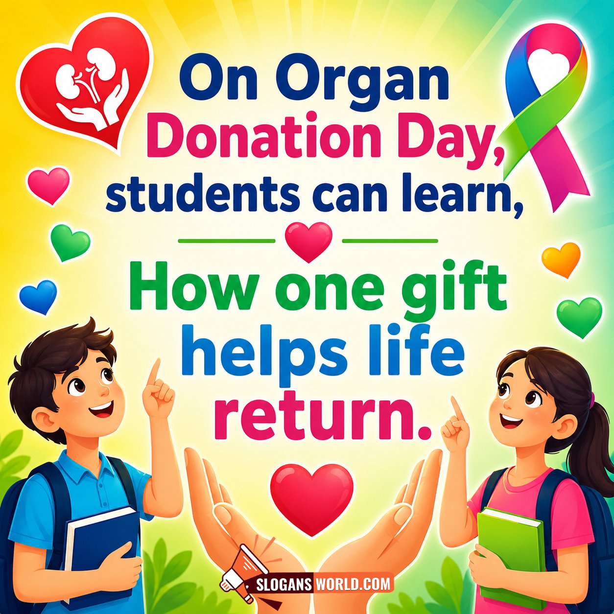 Organ Donation Day Best Slogan Image