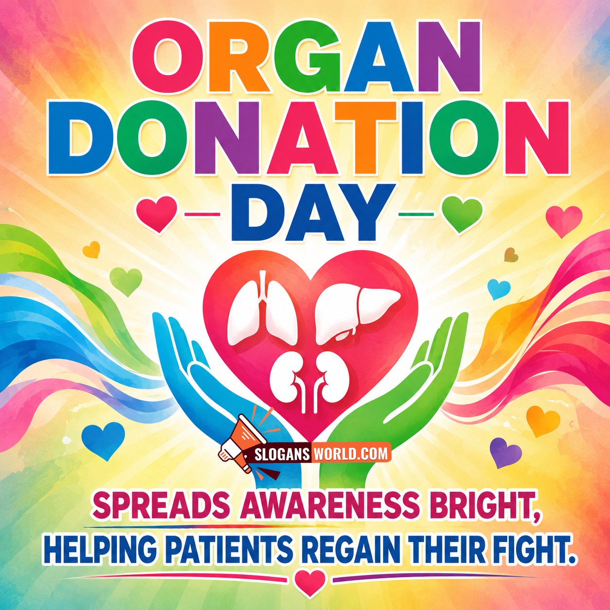 Organ Donation Day Slogan Pic