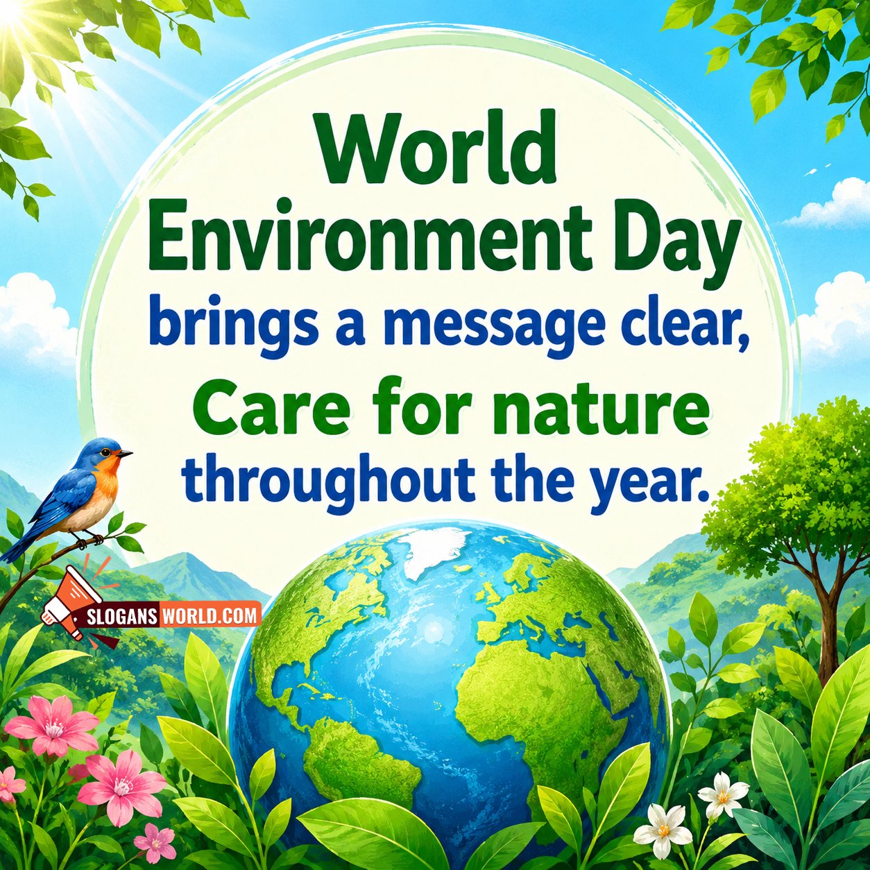 World Environment Day Best Slogan Image