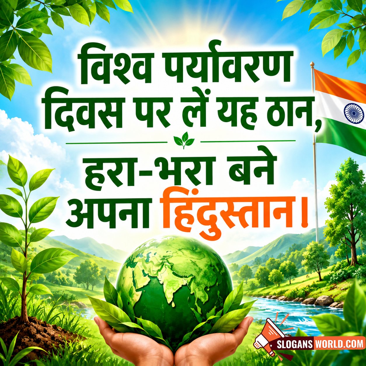 World Environment Day Hindi Slogan Pic