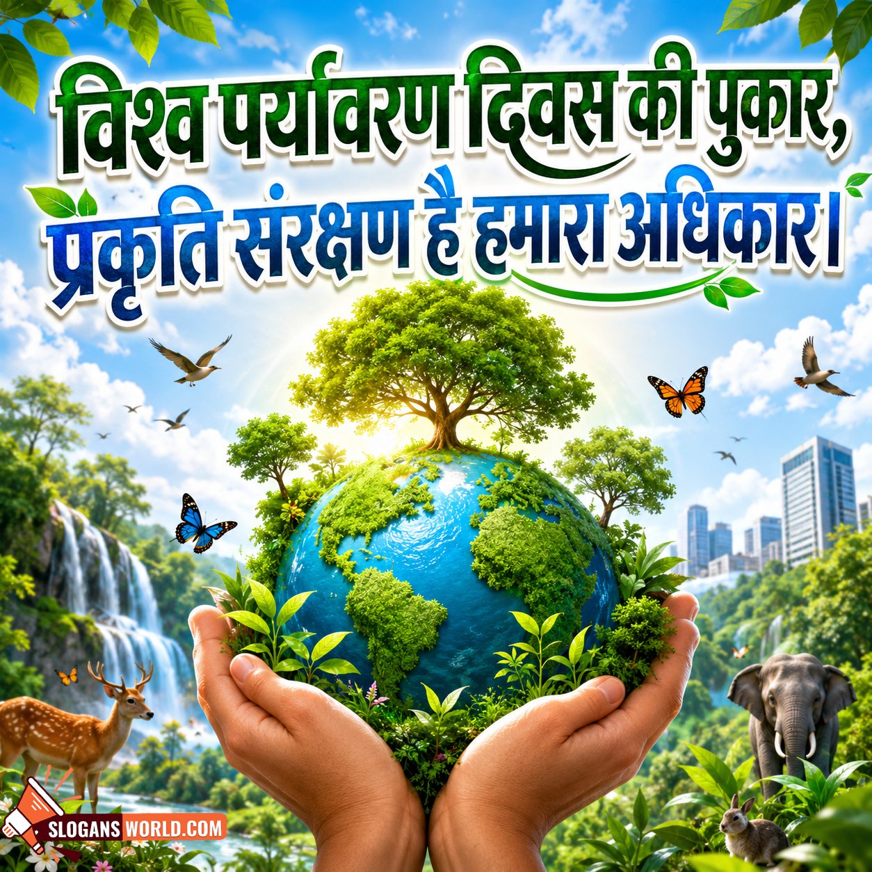 World Environment Day Hindi Slogan Pic