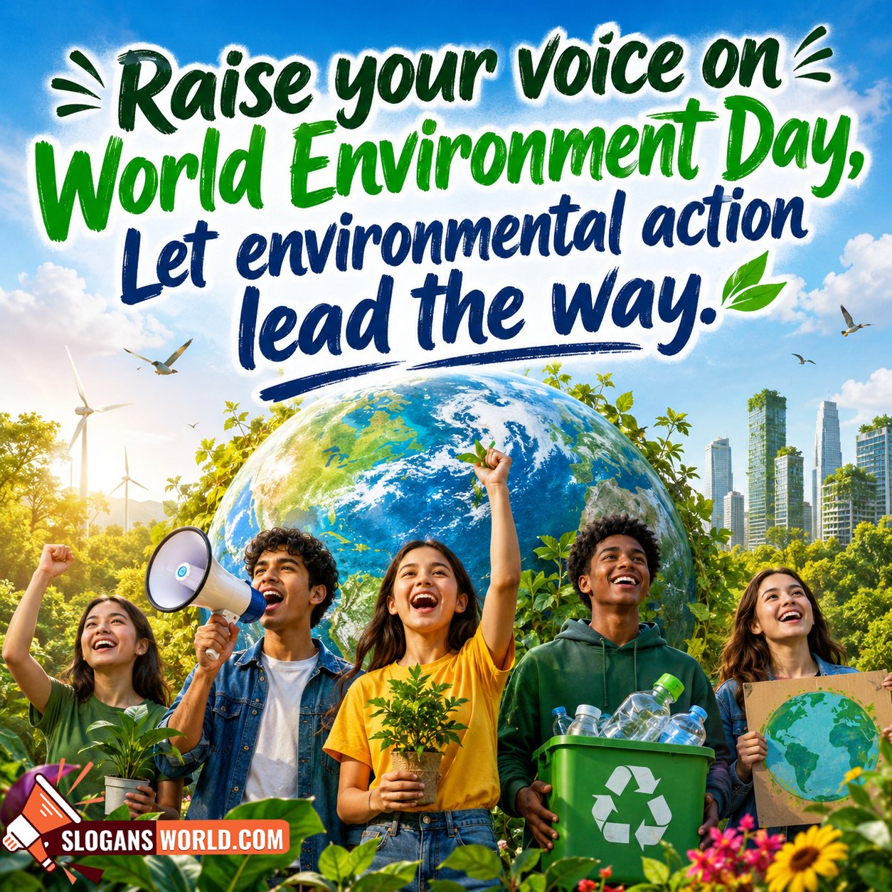 World Environment Day Nice Slogan Photo
