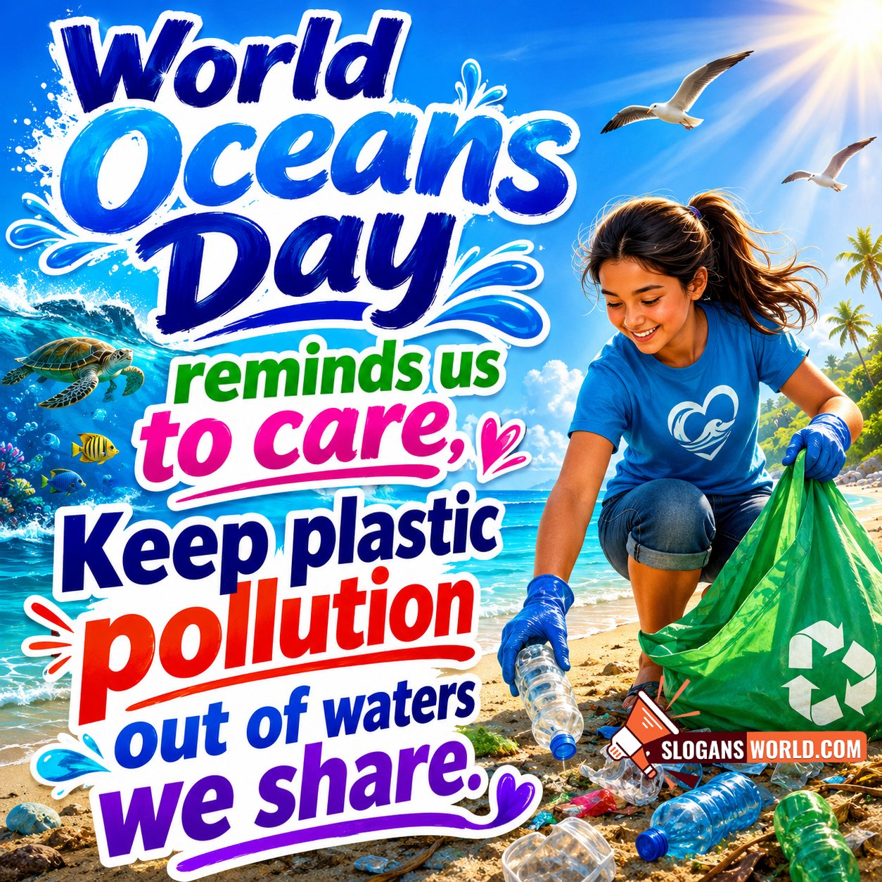 World Ocean Day Nice Slogan Image