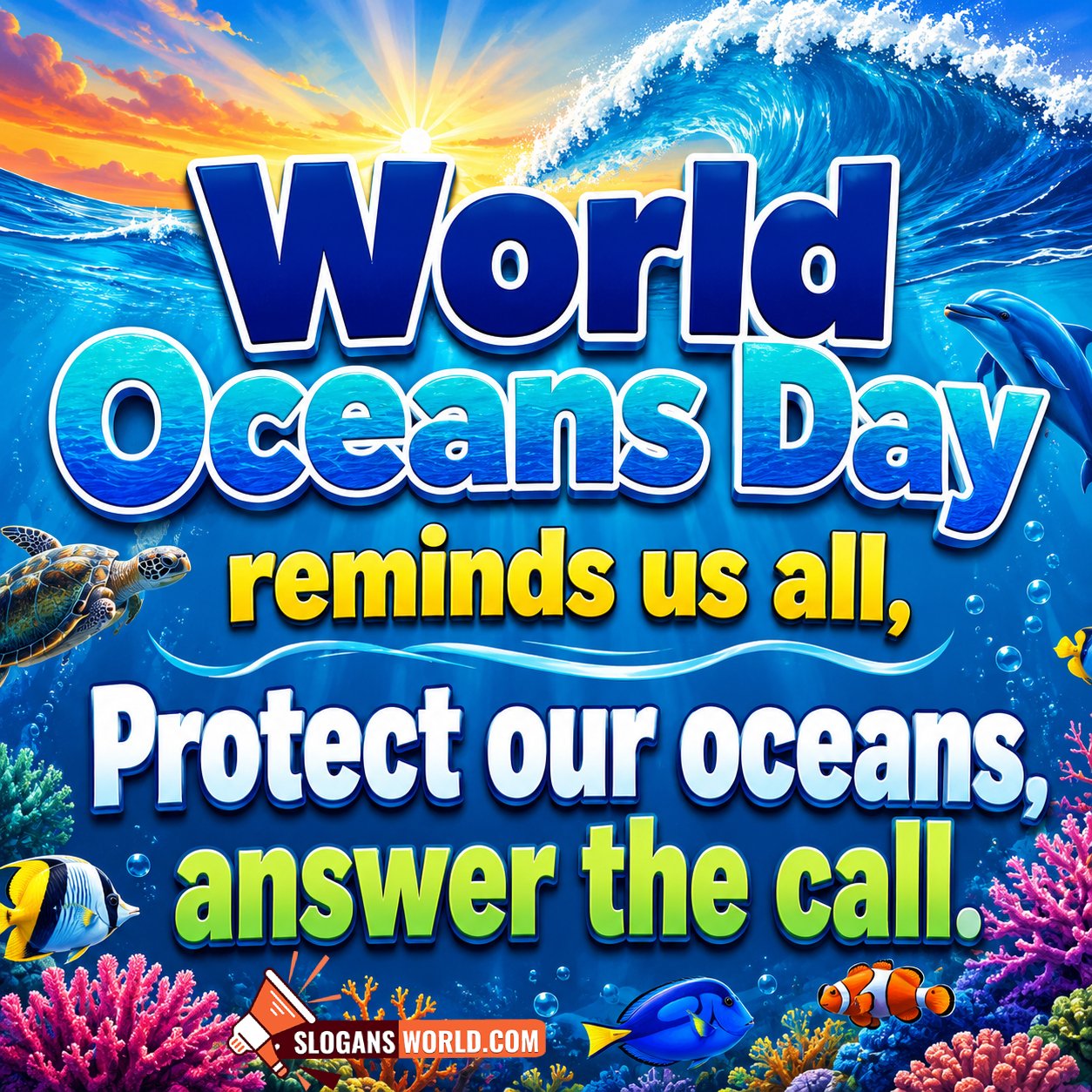 World Ocean Day Slogan Picture